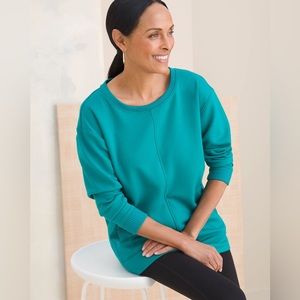 CHICO'S Zenergy Front Pocket Tunic in Bright Jade